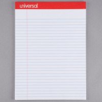 UNIVERSAL PAD LETTER PERFORATED WHITE EACH